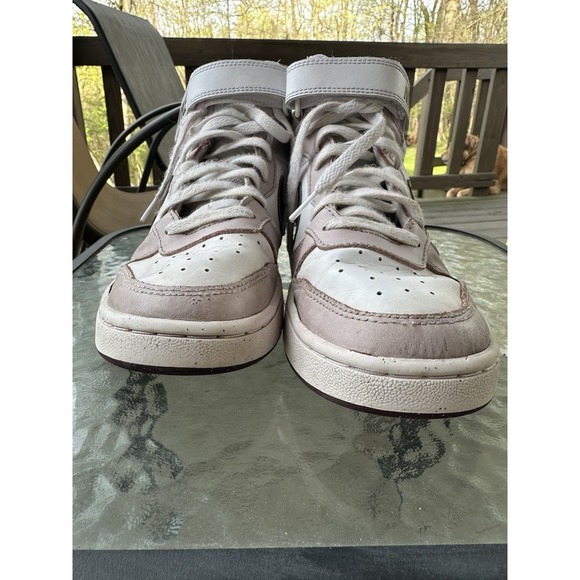 Nike Court Borough Mid 2 Kids Sneakers Girl's Size 7Y White‎ Pink - Picture 9 of 9